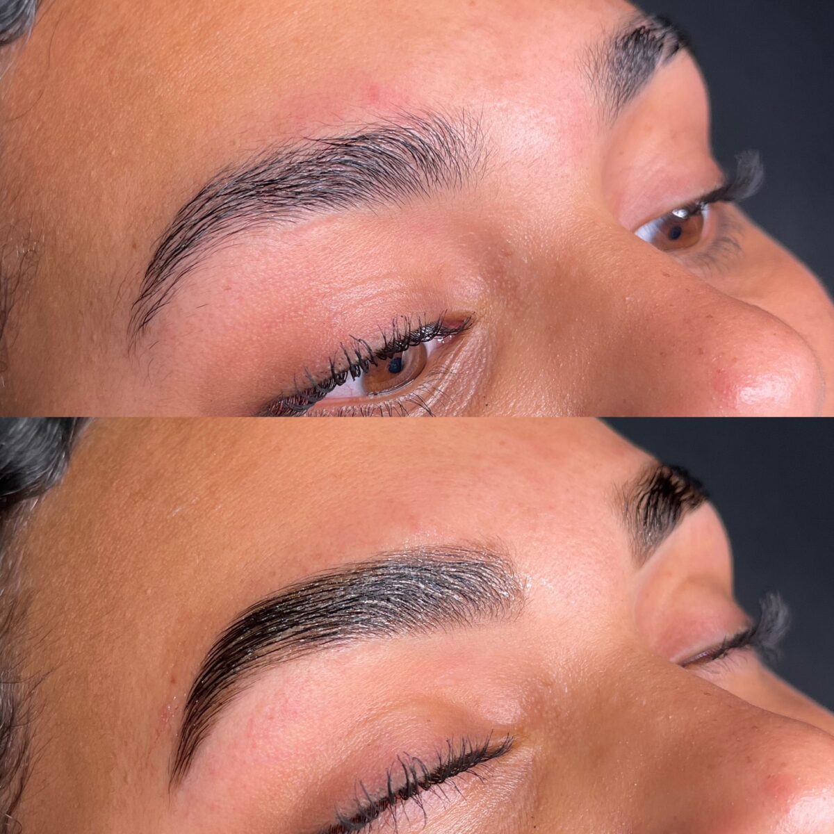Laminated Hybrid brows in Raleigh, NC.