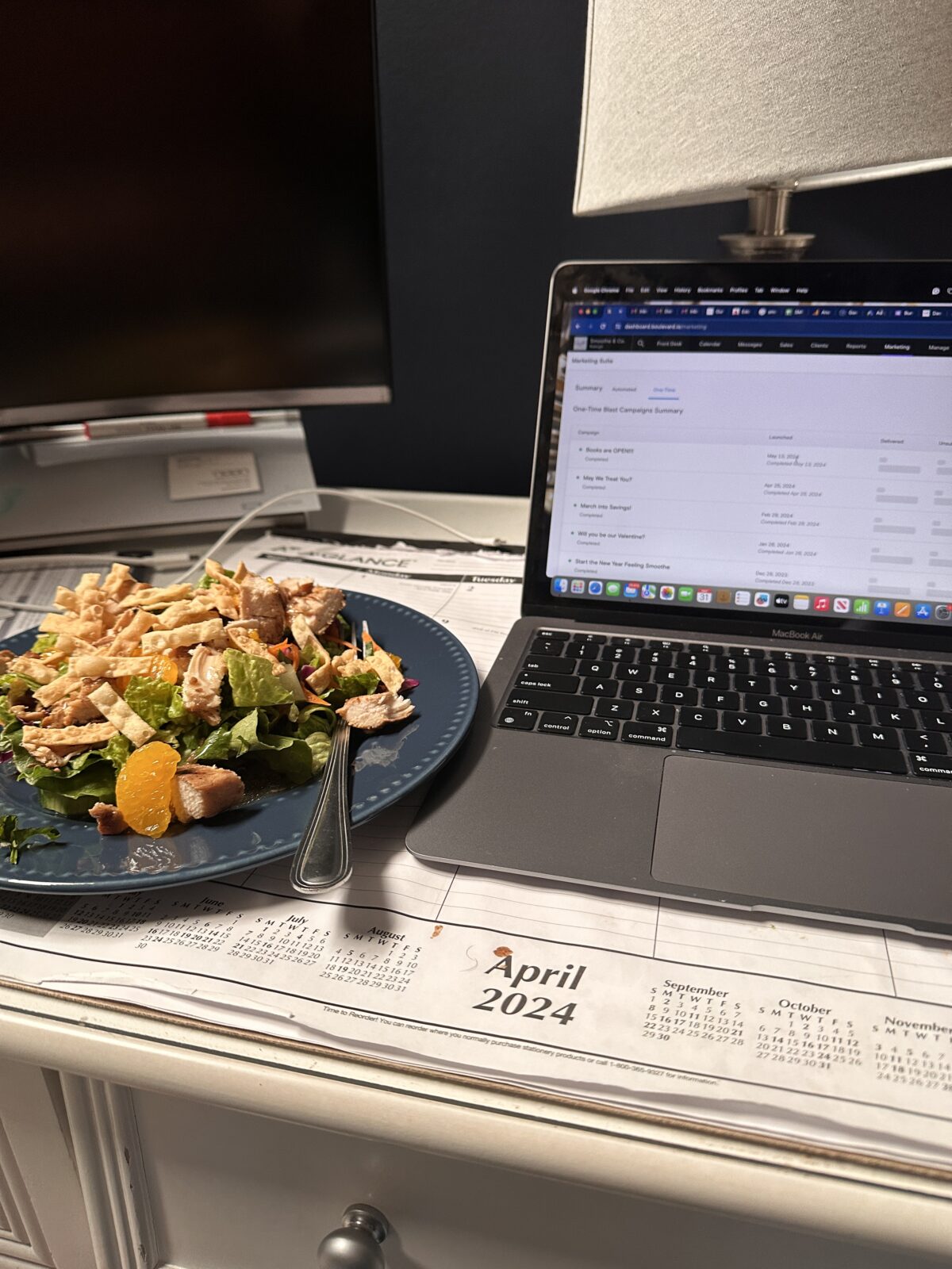 Working lunch at Smoothe & Co. in Raleigh, NC.